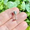 4 Coffee Charms Antique Silver Tone 2 Sided Detail