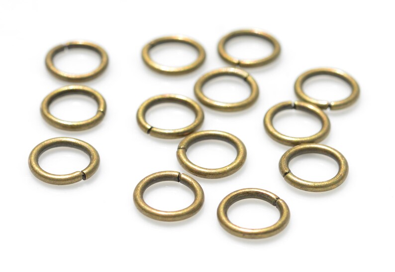 BULK 100 Bronze Tone 10mm Jump Rings F484 Etsy