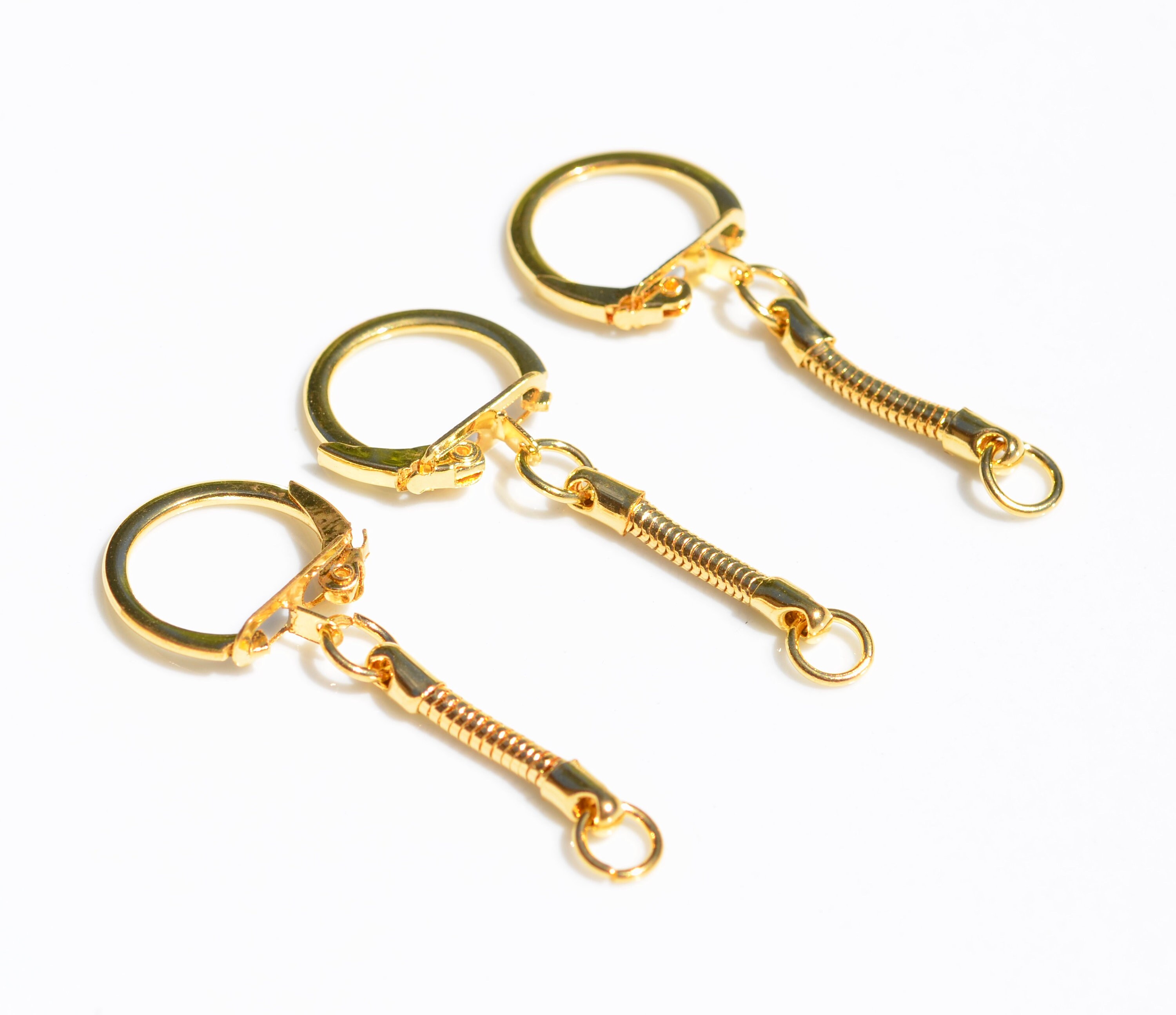BULK 20 Gold Plated European Key Ring F568 Etsy