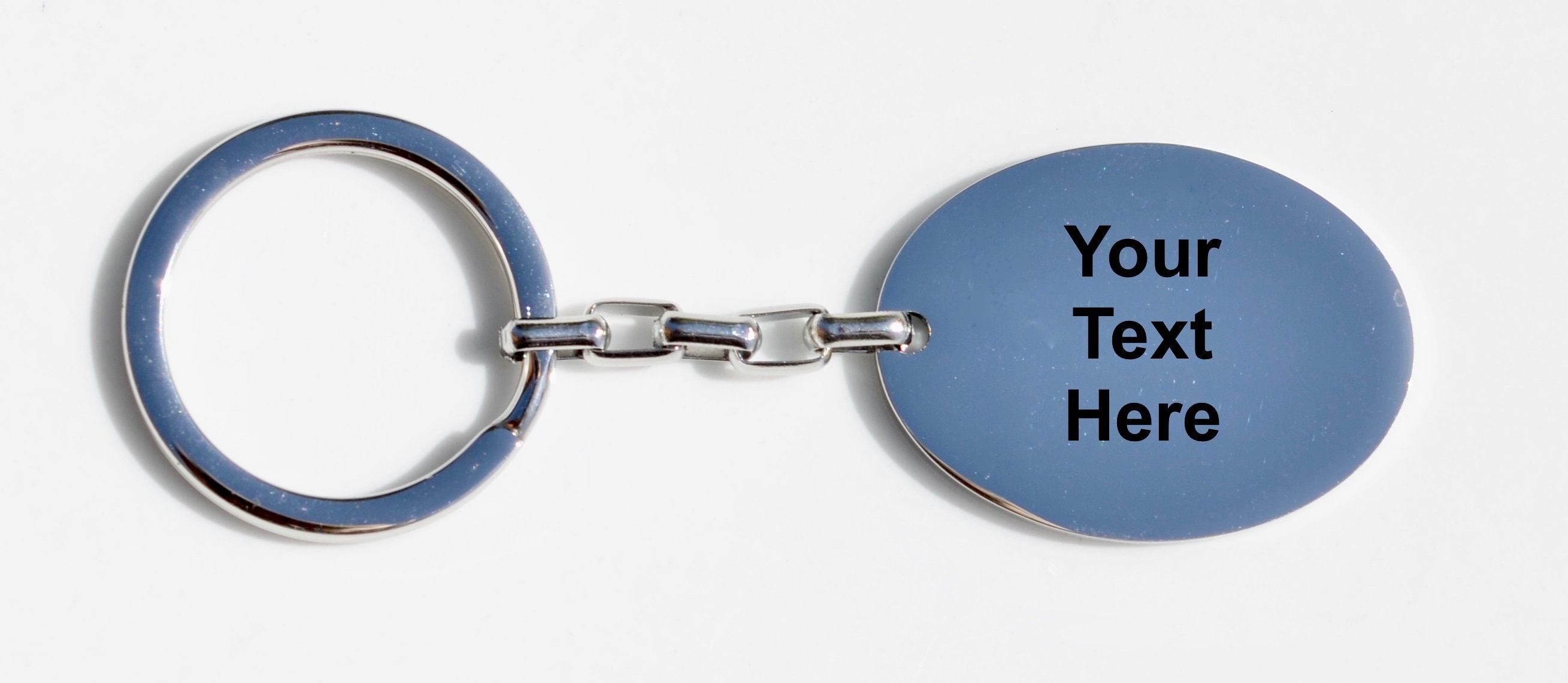 Personalized Stainless Steel Key Ring Charm Laser Engraved Etsy