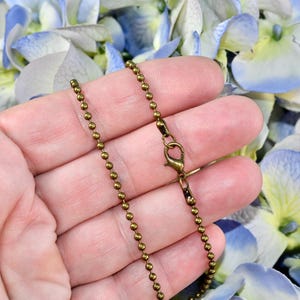 BULK 12  Bronze Tone Ball 20&quot; Necklace Chains 2.4mm C905