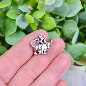BULK 20 Taurus Silver Tone Zodiac Charms SC6952