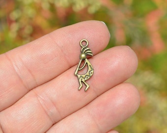 10 Kokopelli Charms – Antik Silber Ton, Anhänger Für Schmuckbasteln & DIY 10 Kokopelli Charms – Antik Silber Ton, Anhänger Für Schmuckbasteln & DIY