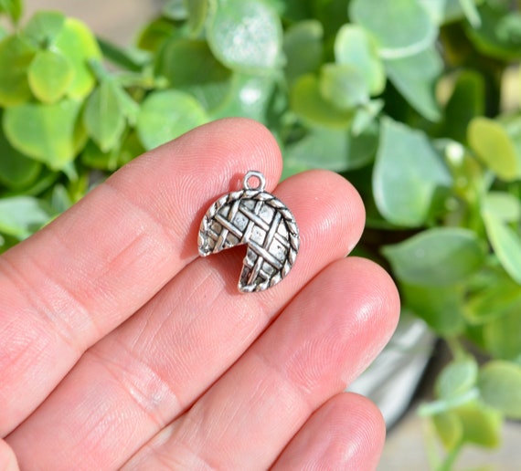1 Cherry Pie 3D Silver Tone Charm SC1465 - Etsy