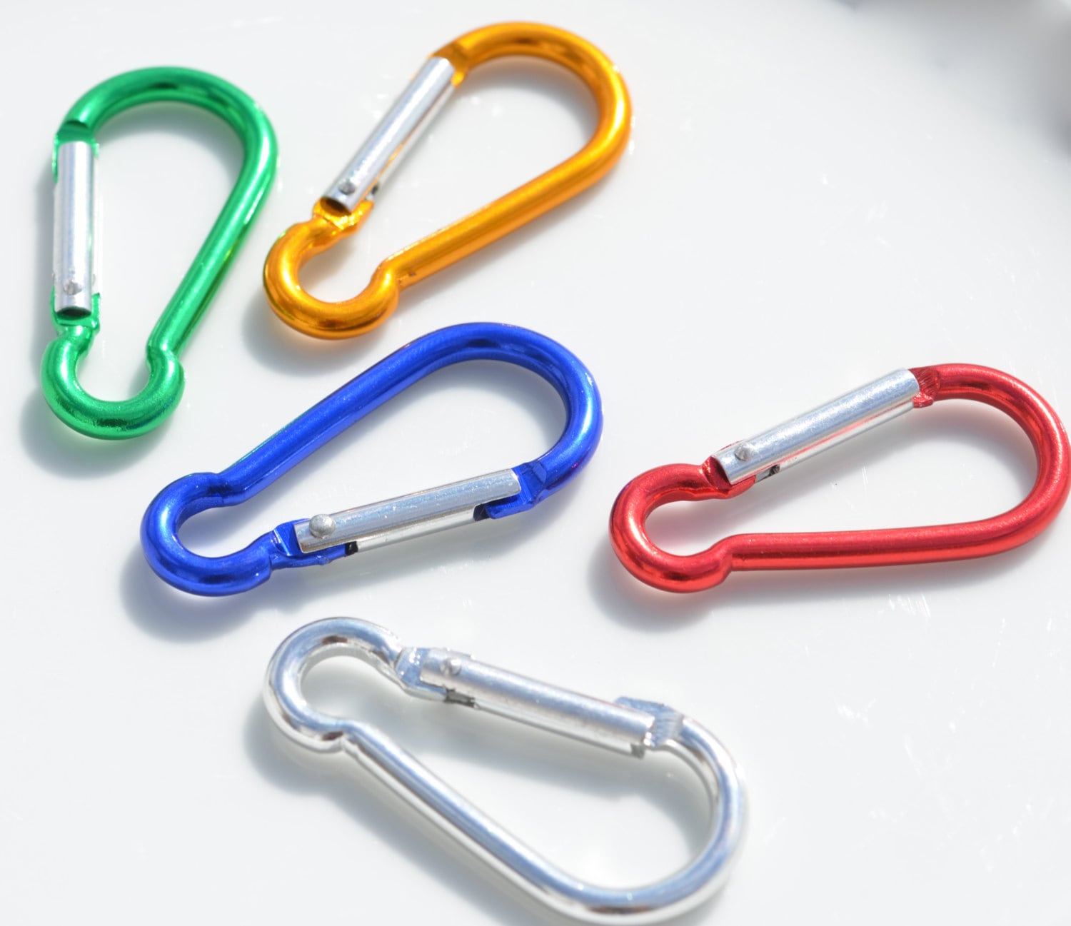 BULK 20 Mini Carabiner Clips Multi Color Aluminum F378 Etsy