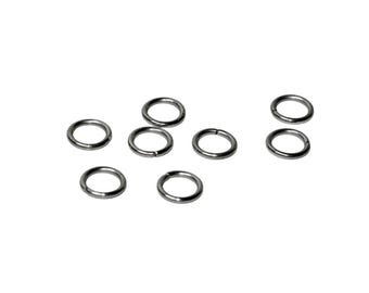 BULK 100 Stainless Steel 8mm Jump Rings F131