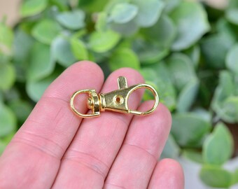 1 Gold Plated Lobster Swivel Clasp F393