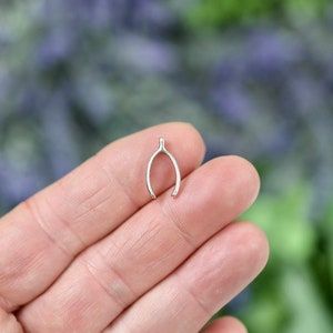 1 Wishbone Silver Tone Charm SC1965