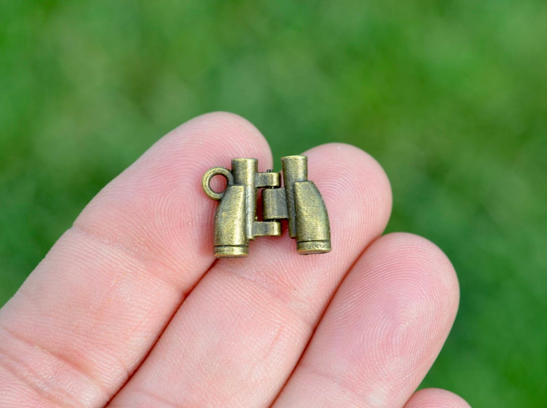 BULK 20 Binocular 3D Bronze Tone Charms BC5369 Etsy