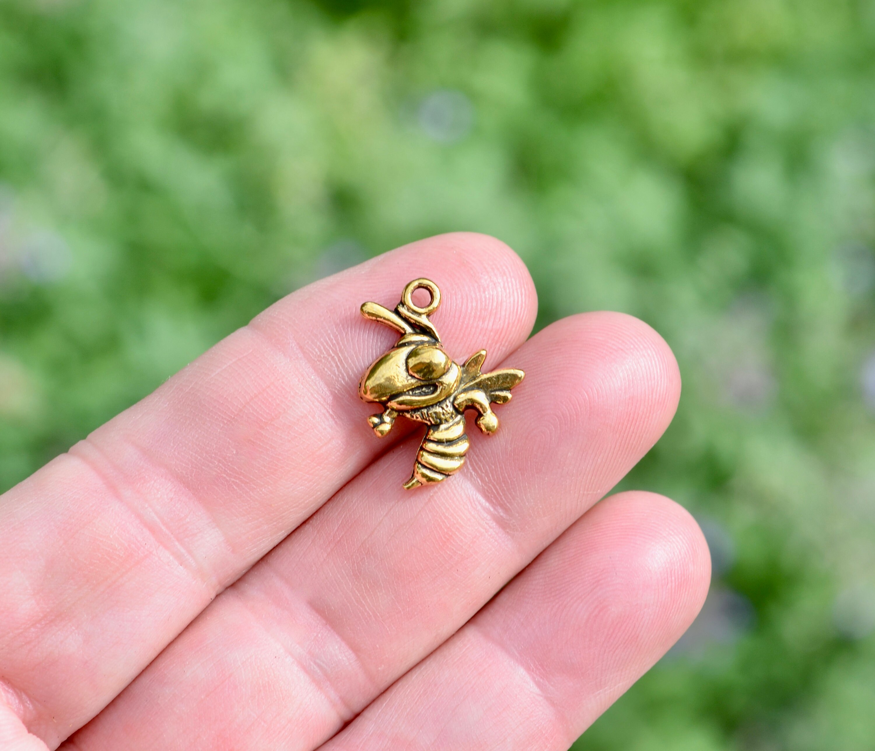10 Bee Insect Gold Tone Charms GC6331 Etsy Ireland