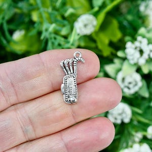 BULK 50 Golf Bag with Golf Clubs Silver Tone Charms SC2745