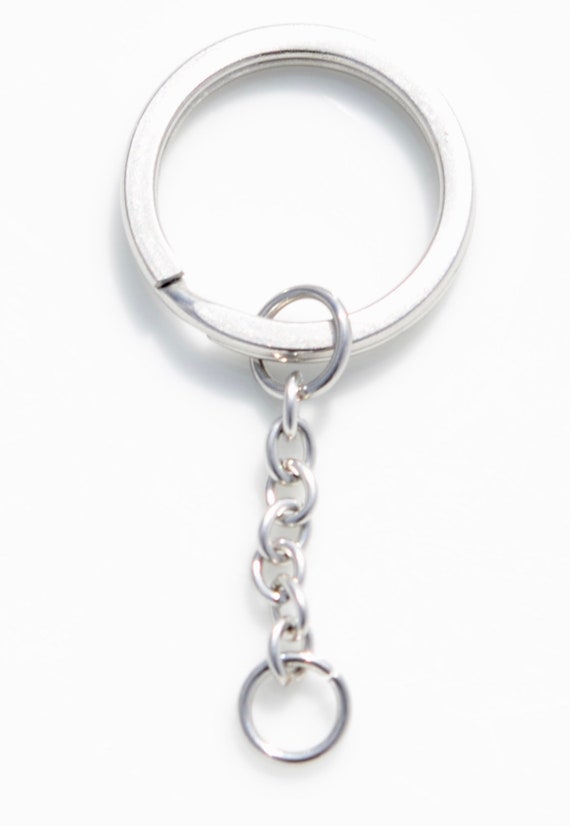 1 Stainless Steel Split Key Ring Key Chain Holder F439 - Etsy
