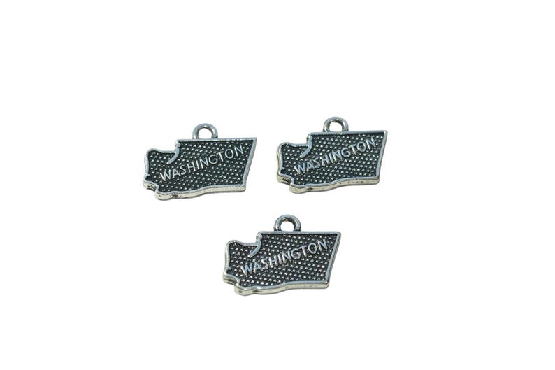 1 State of Washington Silver Tone Charm SC2141 image 5