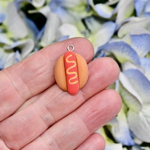 BULK 20 Resin Hotdog  Charms SC6756