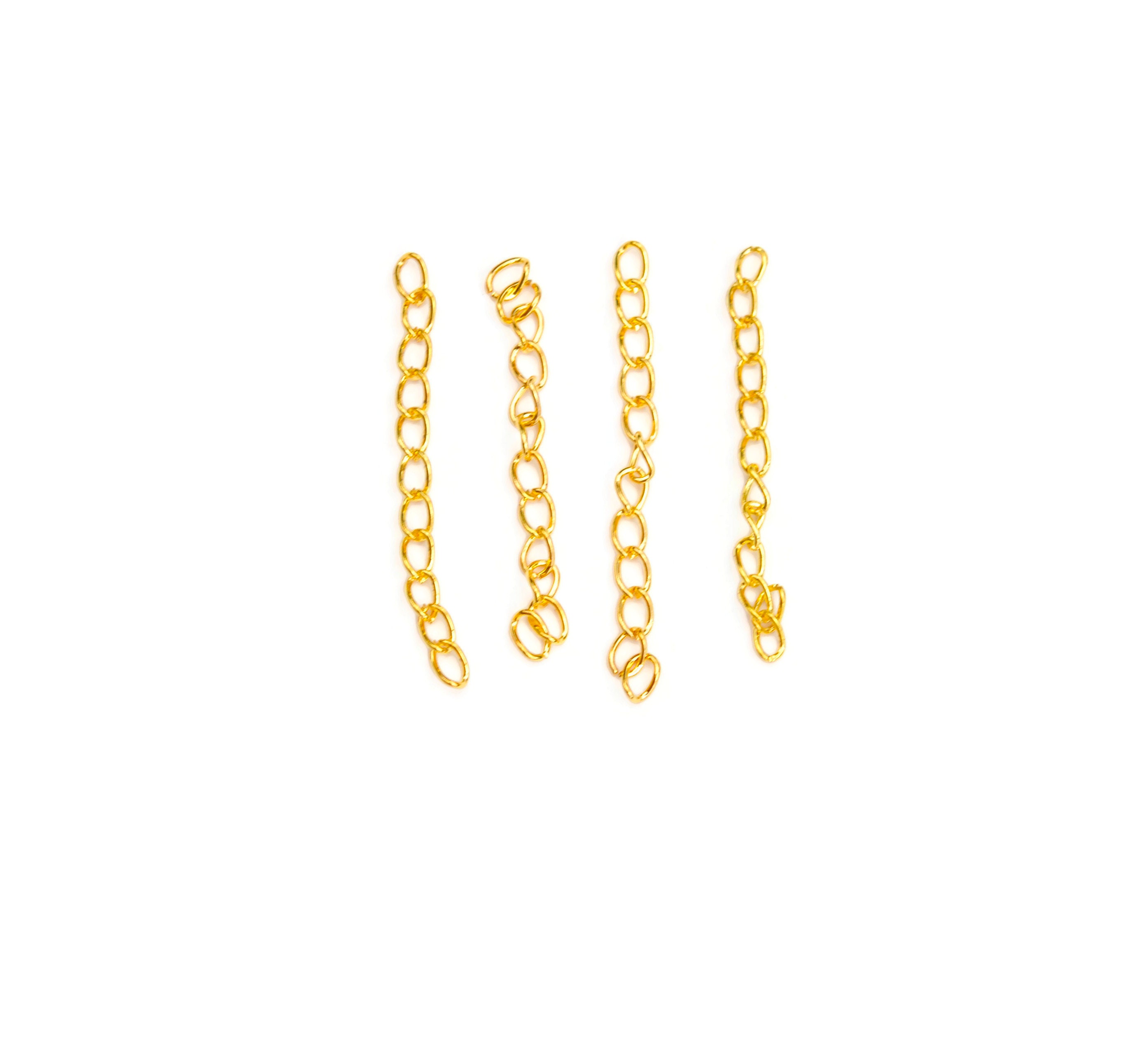 10 Extender Gold Tone Chains F406 