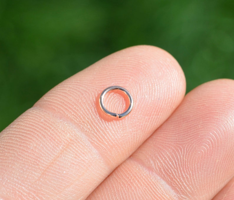 100 Rose Gold Tone 6mm Jump Rings F477