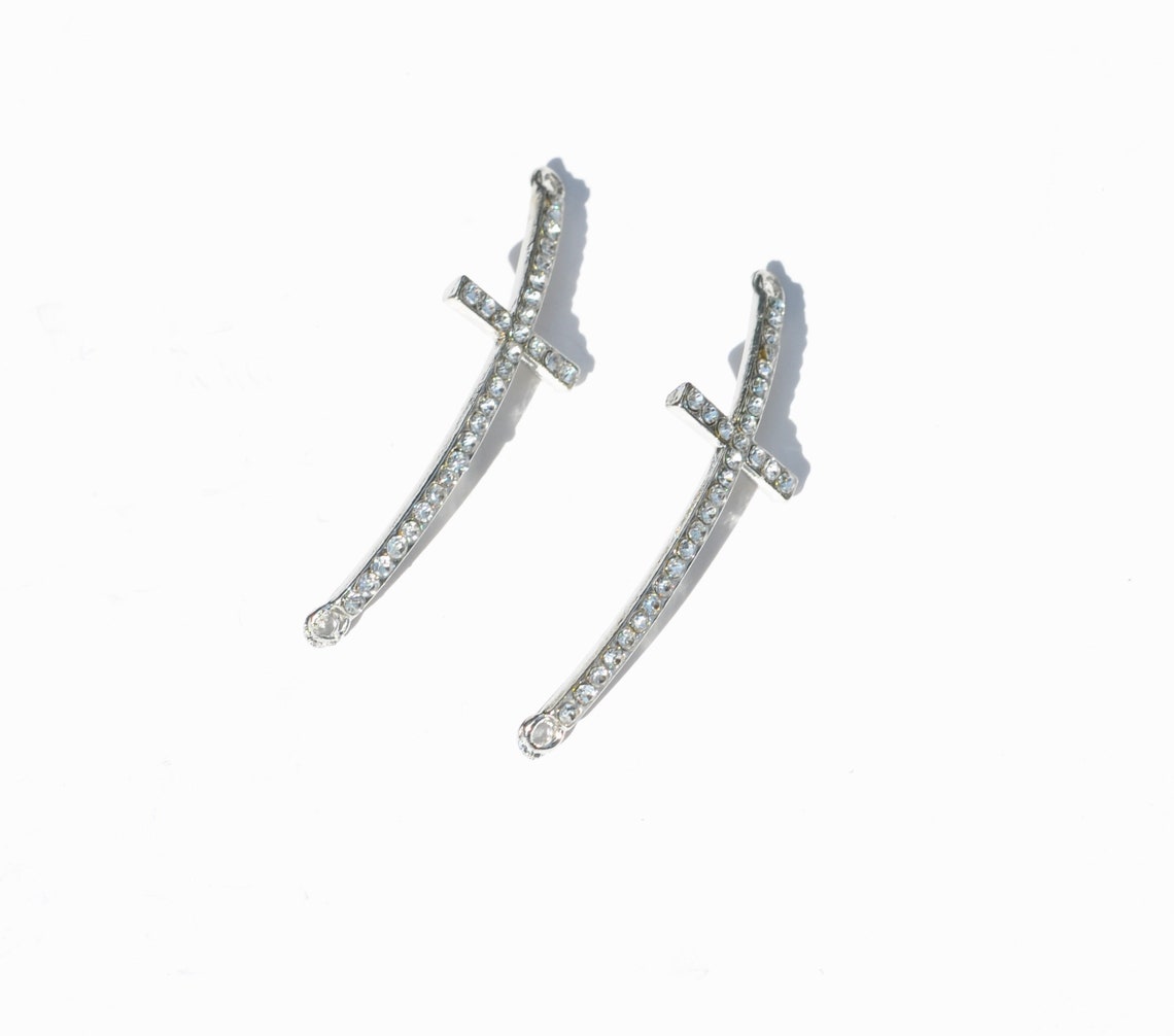 6739 - Rhinestone Criss-Cross Foil 1PC main image 0
