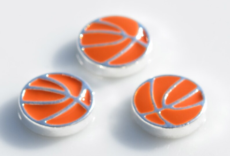 1 Memory Locket Basketball Charm FL175