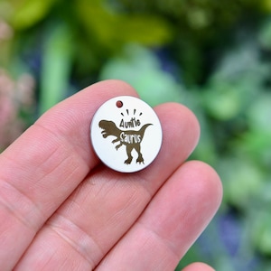 Auntie Saurus Dinosaur Laser Engraved Custom Charm CC1107
