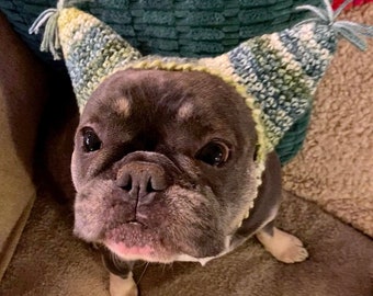 CROCHET PATTERN Frenchie Ear Warmer with Tassels