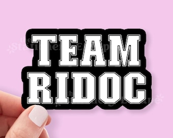 Team Ridoc Sticker, Onyx Storm, Fourth Wing, Iron Flame, Bookish Sticker, Kindle Decal, Empyrean, Gift for Readers, Laptop, Weatherproof