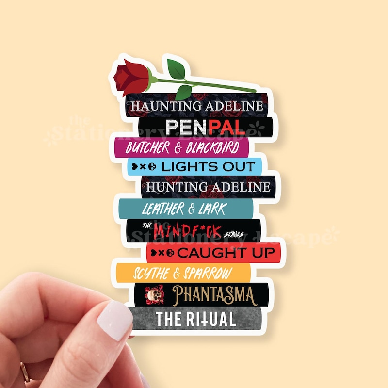 Pitch Black Book Stickers - Etsy