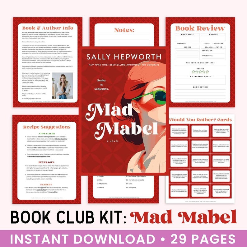 The Ultimate Book Club Kit: Mad Mabel, Sally Hepworth, Book Club ...