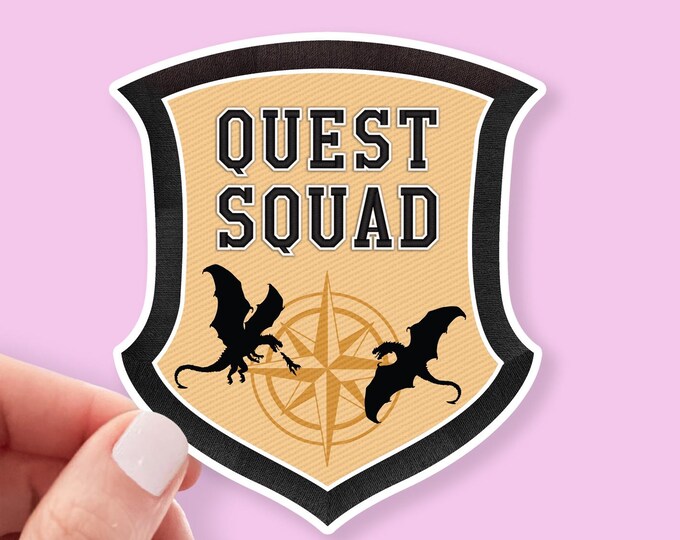 thumbnail image 2 of Gltter Quest Squad Patch Badge Reel, Book Nerd Badge Reel 2 of 10
