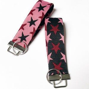 Wide wristlet key chain / stars keychain key holder image 4