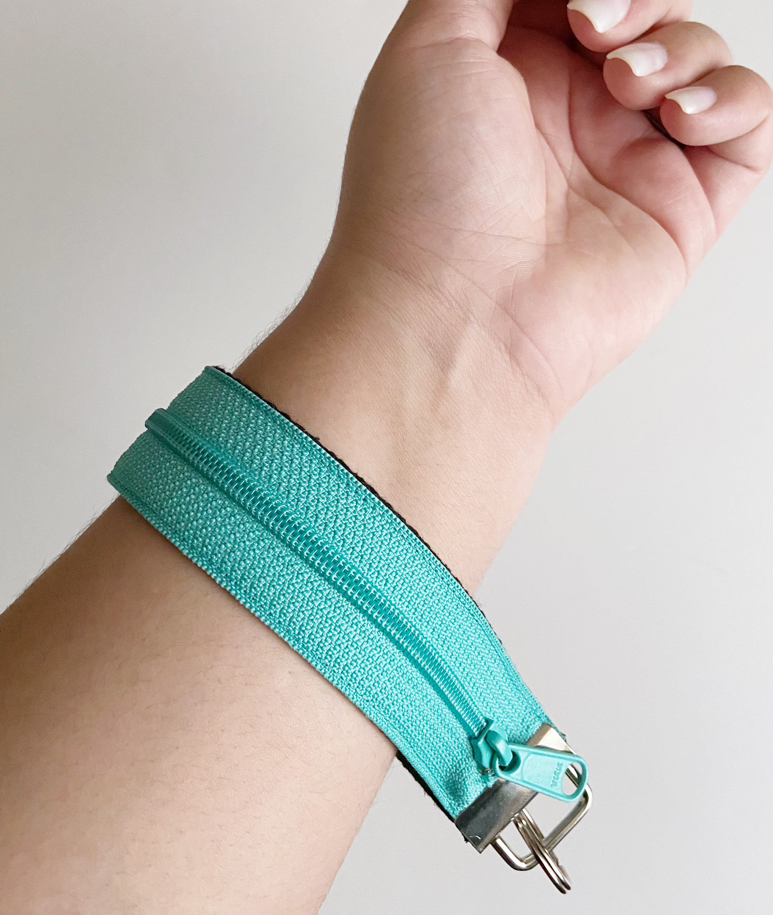 Zipper keychain wristlet / money holder / cash stash wristlet Etsy