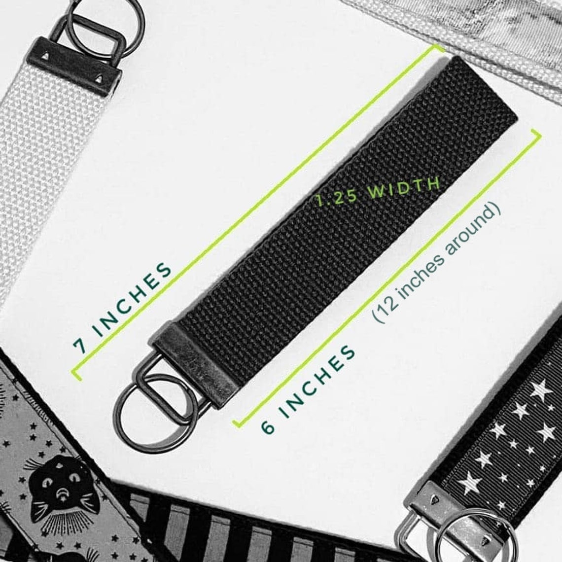 Construction Keychain Wristlet Key Fob Wristlet Etsy