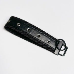 Eyelet keychain wristlet, vinyl grommet tape keychain
