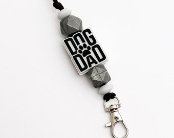 Dog Dad neck lanyard / key holder / ID keychain