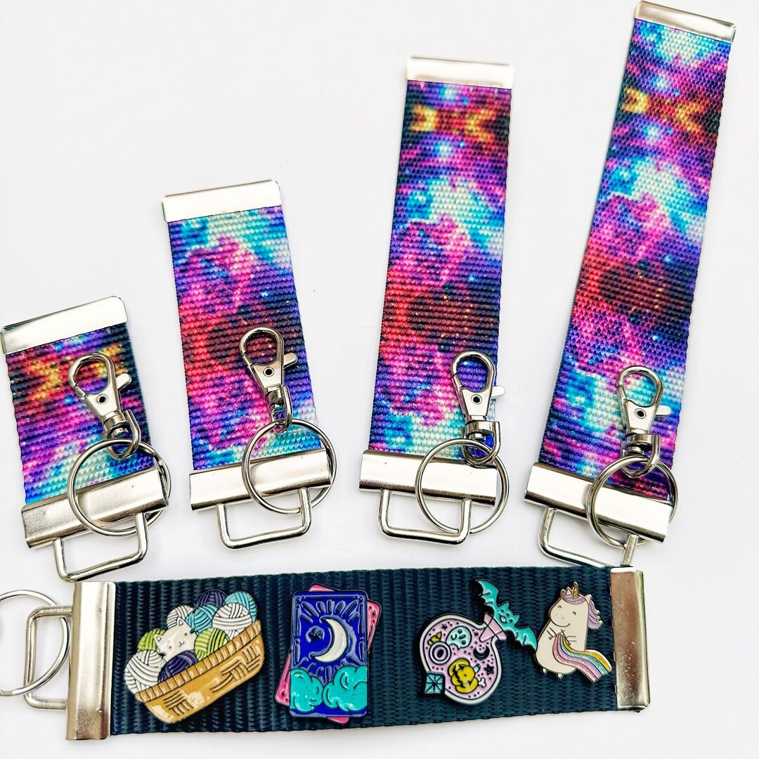 Pin Display Keychain / Galaxy Keychain Pin Keeper / Pin Holder Keychain ...