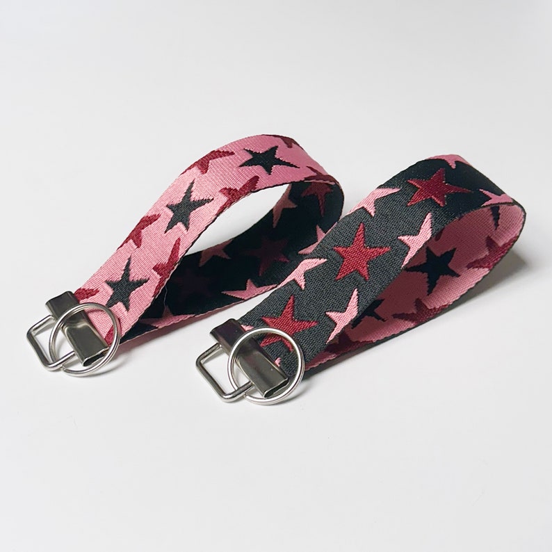 Wide wristlet key chain / stars keychain key holder image 5