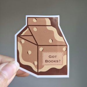 Got books Sticker | milk carton sticker | cute milk carton sticker | drink stickers | Kindle sticker | Bookish Kindle sticker | book lover