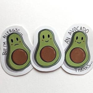 Avocado Stickers | Cute Stickers |