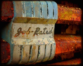 Rusty Cars - Garage Art - Automotive Art - Big Joe's Message - Rusty Truck - Fine Art Photography