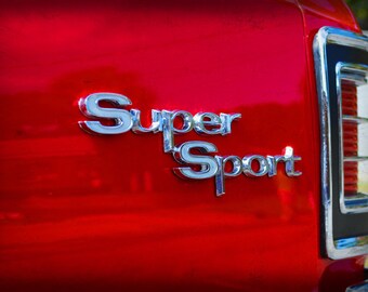 1966 Chevrolet Chevelle Super Sport Emblem - Classic Car - Chevy - Garage Art - Pop Art - Fine Art Photograph