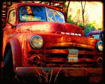 Big Joe - Rusty Truck - Dodge - Fine Art Photograph by Kelly Warren