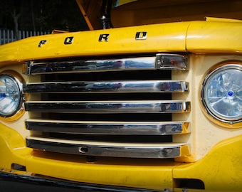 1950 Ford Truck - Classic Truck - Ford - Yellow Truck - Garage Art - Pop Art - Fine Art Photograph