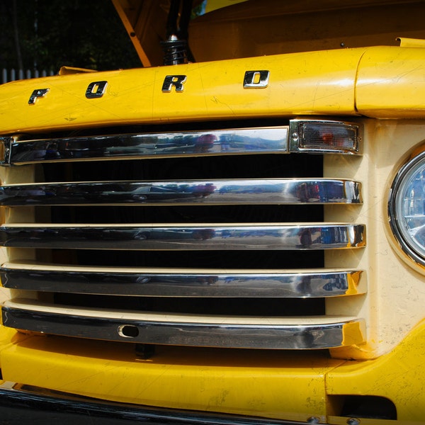 1950 Ford Truck - Classic Truck - Ford - Yellow Truck - Garage Art - Pop Art - Fine Art Photograph