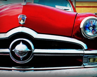 Automotive Art - 1950 Classic Ford  - Classic Ford - Garage Art - Pop Art - Fine Art Photograph