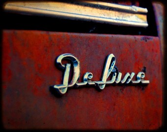 Rusty Cars - Garage Art - Automotive Art - Jenny's Deluxe Take One - Rusty Car - Fine Art Photograph