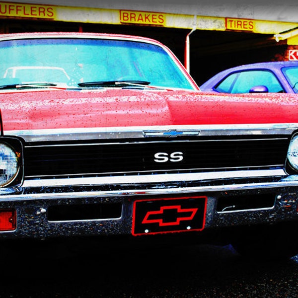 Automotive Art - 1970 Chevrolet Nova - Classic Car - Garage Art - Pop Art - Fine Art Photograph