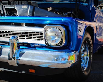 1960s Era Chevrolet Truck -  Classic Truck - Chevy - Garage Art - Silver Classic Car - Pop Art - Fine Art Photograph