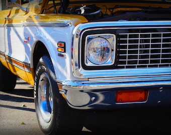 1972 Chevrolet Super 10 Cheyenne - camion classique - Chevrolet - oeuvre d'art de garage - pop art - photographie d'art