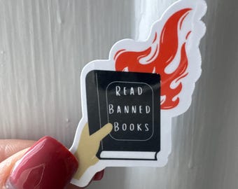 Banned Books Sticker
