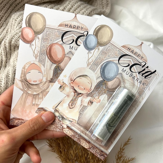 Eid Geld Geschenk Karte, Eid Geschenk für Kinder, Eid Geschenk für Mädchen und Junge