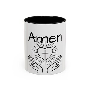Accent Coffee Mug (11, 15oz) &quot;Amen&quot;